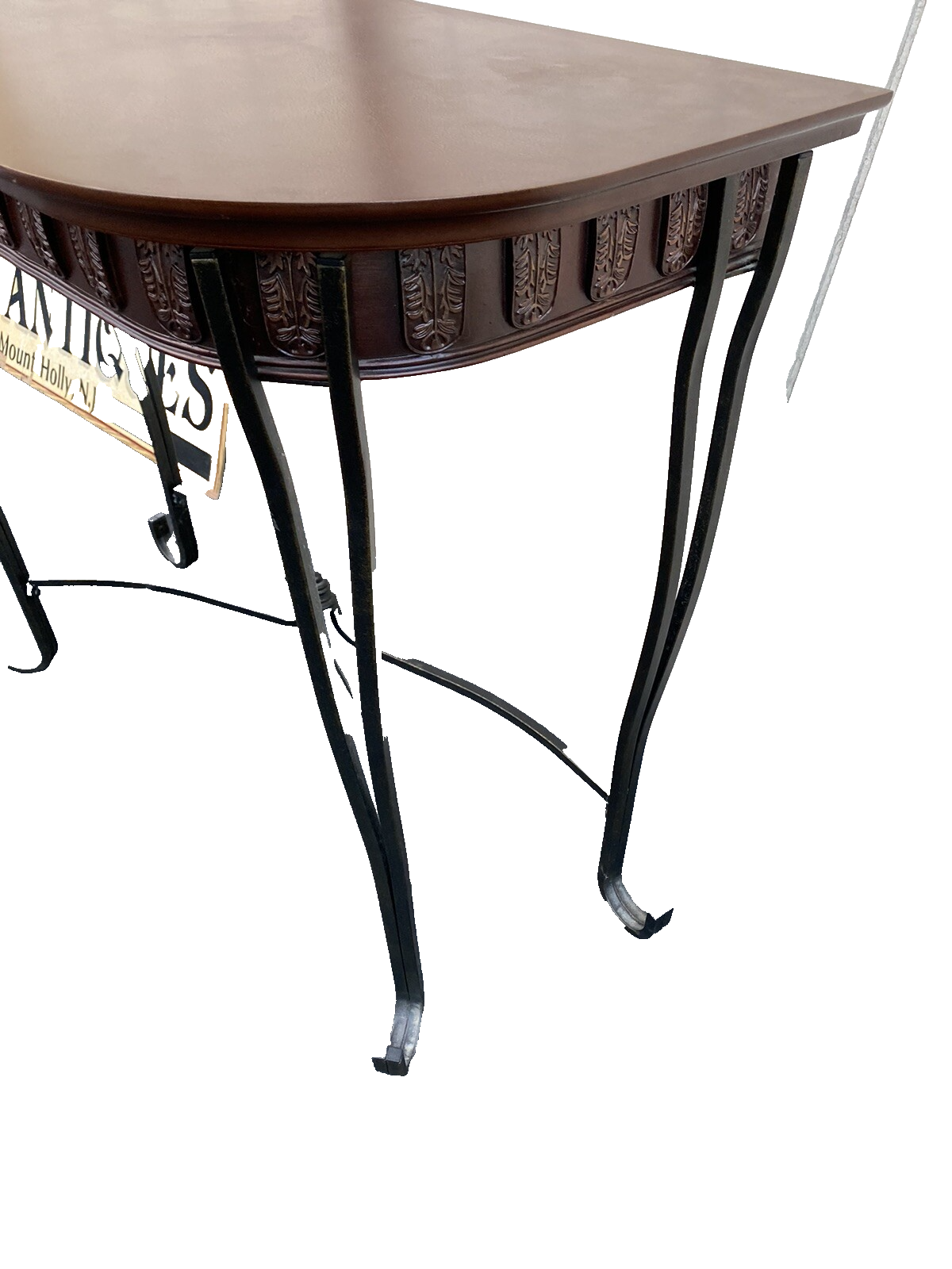 66096 Modern Console Hall Table Stand with iron base