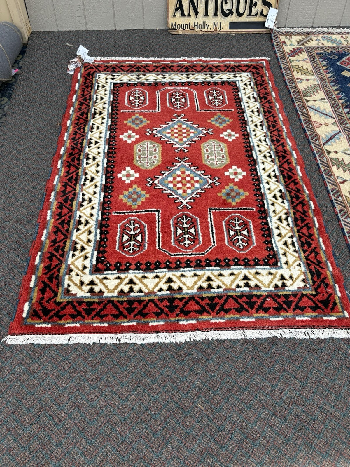 RUG 13: Oriental Tribal Two Wool  Carpet Rug   SIZE   48" x 75"