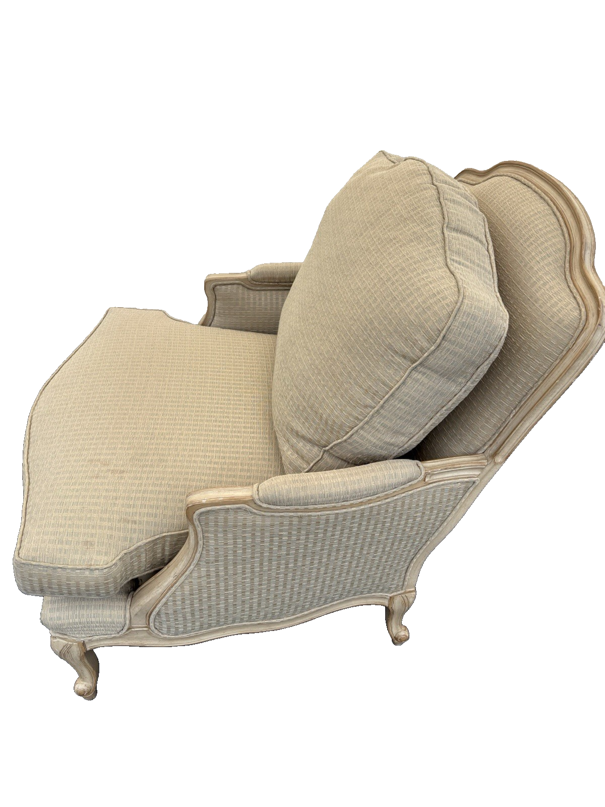 66694   CENTURY Furniture Louis XV Chair with  Stool