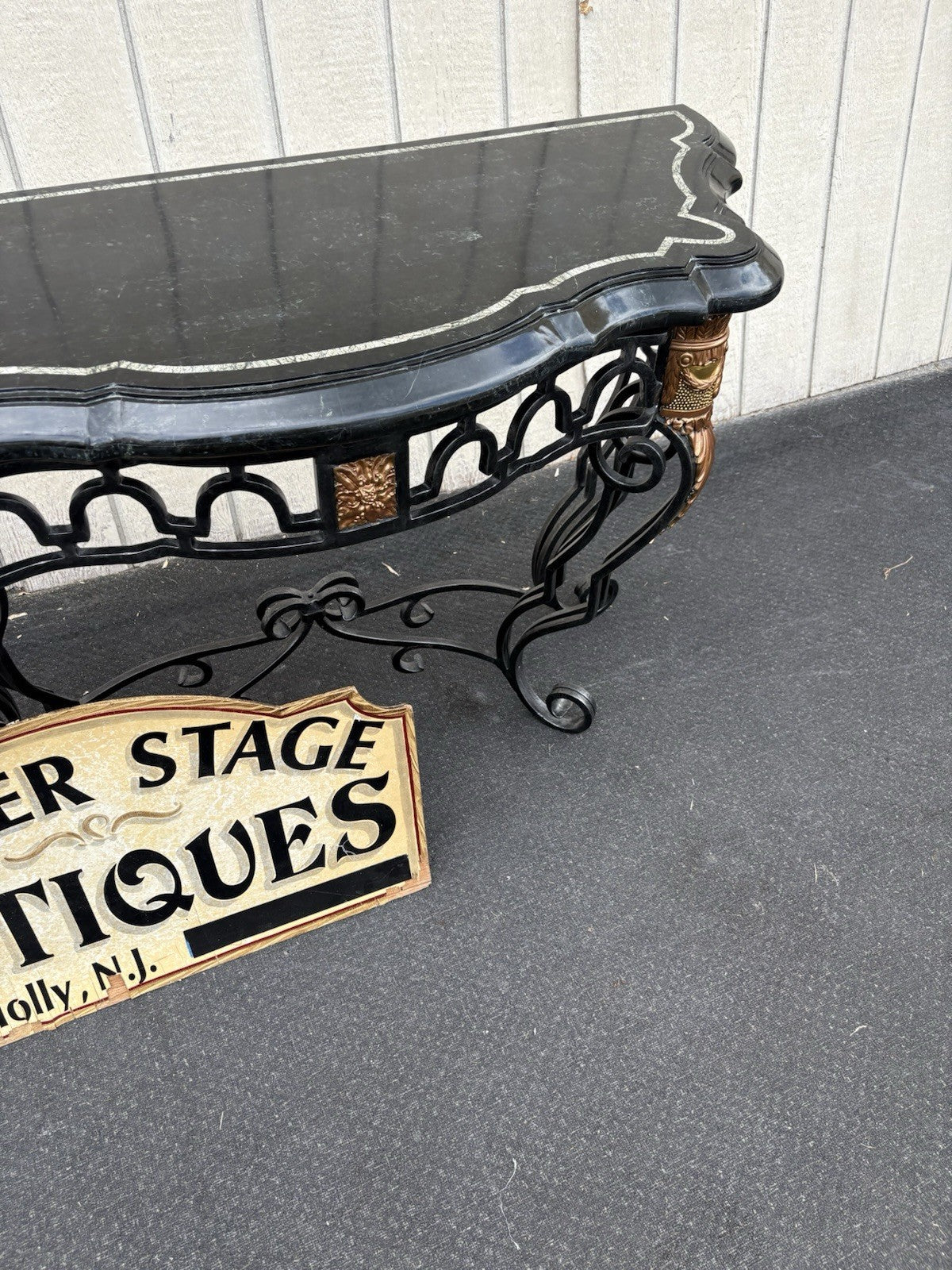 66849    Super Quality Marble Top Console Table Hall Stand Sideboard Server