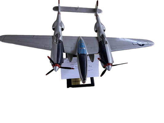 ES   220:          DANBURY MINT    LOCKHEED P-38 LIGHTNING  AIRPLANE Plane