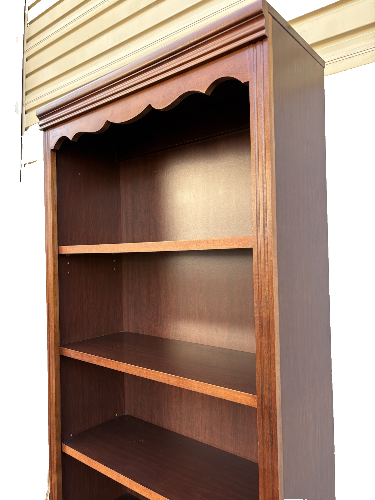 67136 Cherry Open Bookcase Storage Cabinet