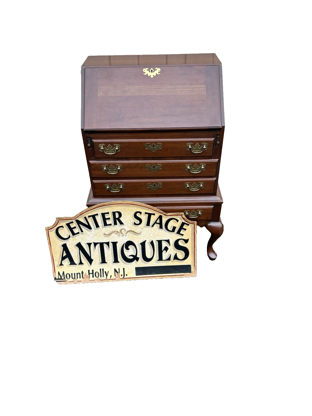 66733 Solid Cherry Slantfront Desk Chest