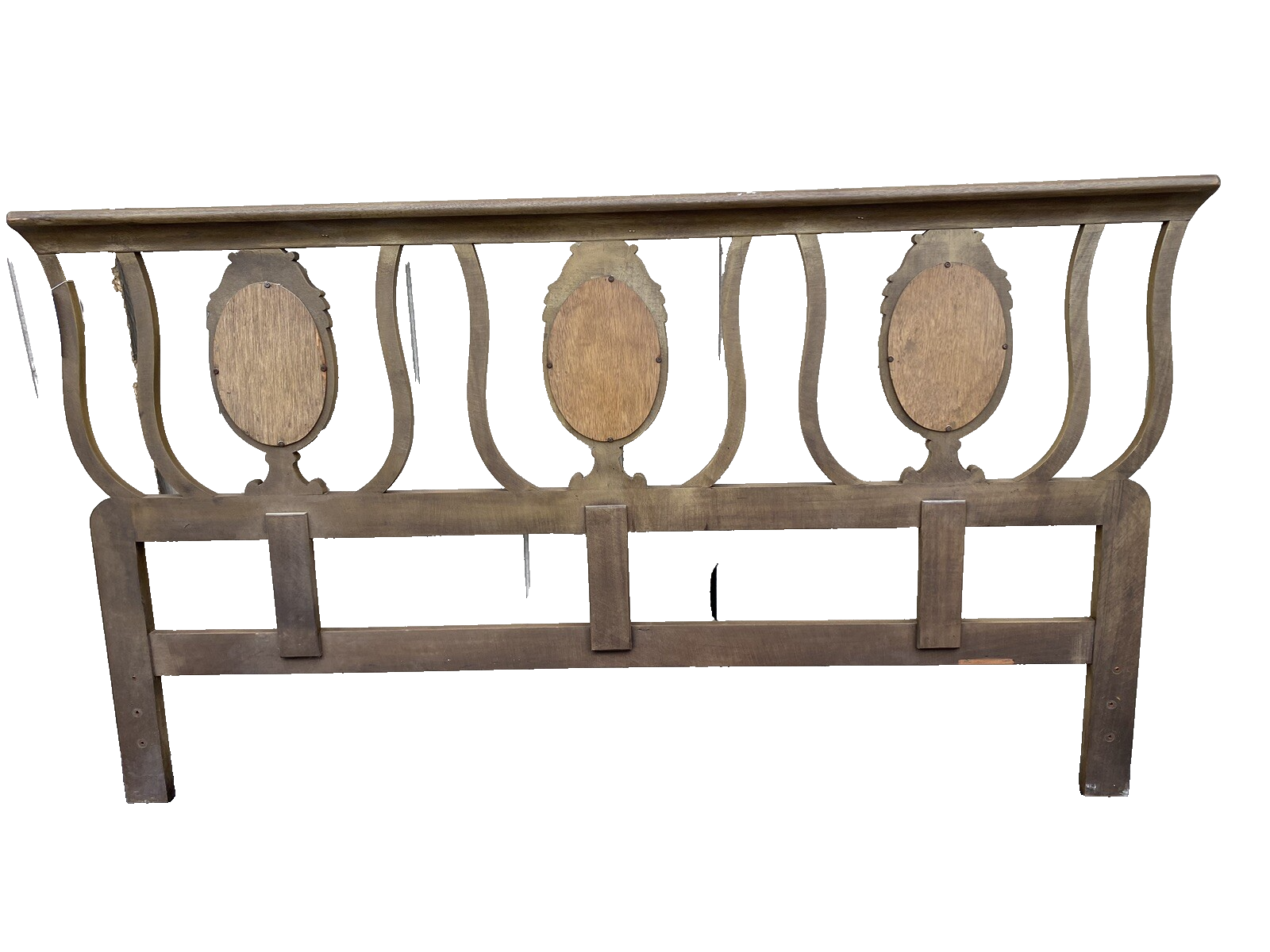 63173 King Size Mid Century Modern Headboard Bed