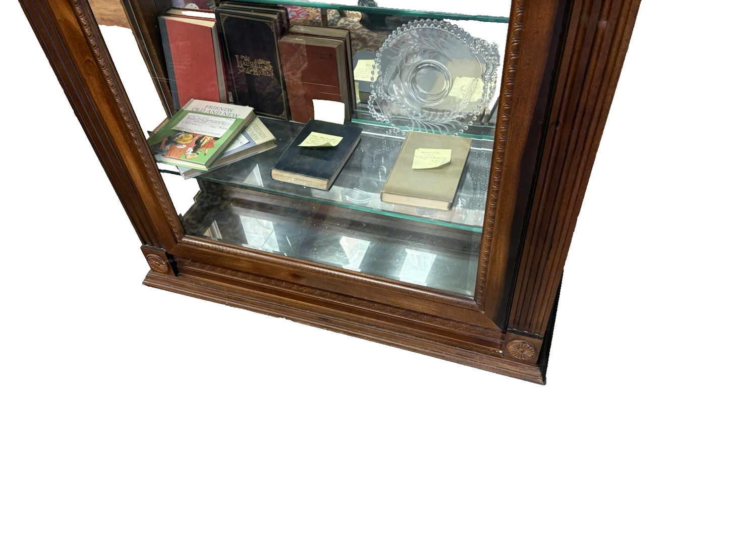 65094    Mahogany Side Loading Curio China Cabinet