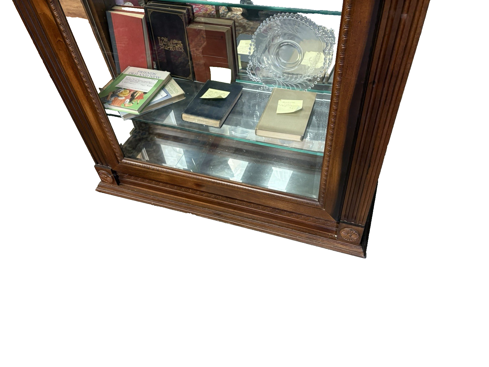 65094    Mahogany Side Loading Curio China Cabinet