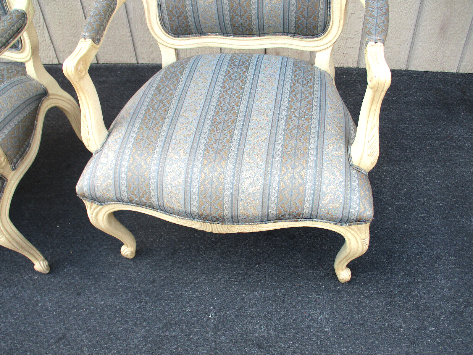 63502  Pair ETHAN ALLEN Bergere Armchair Chairs