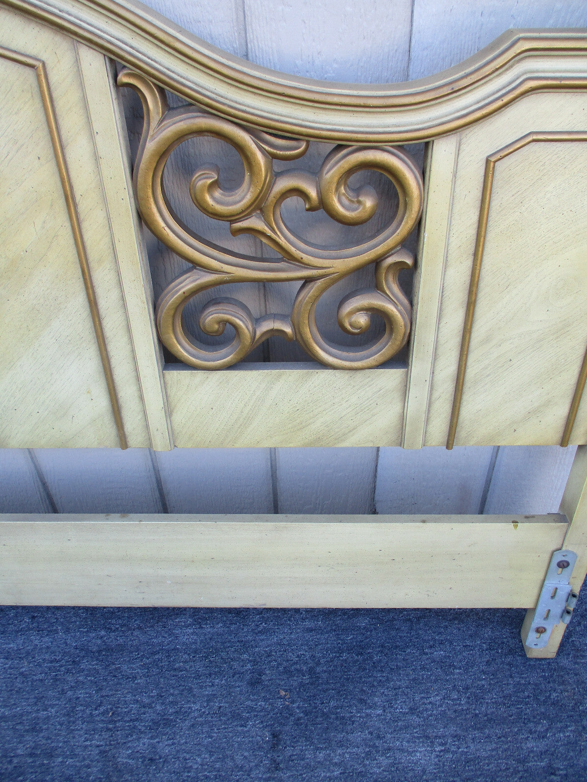 47834 Mid Century Modern King Size Headboard Bed