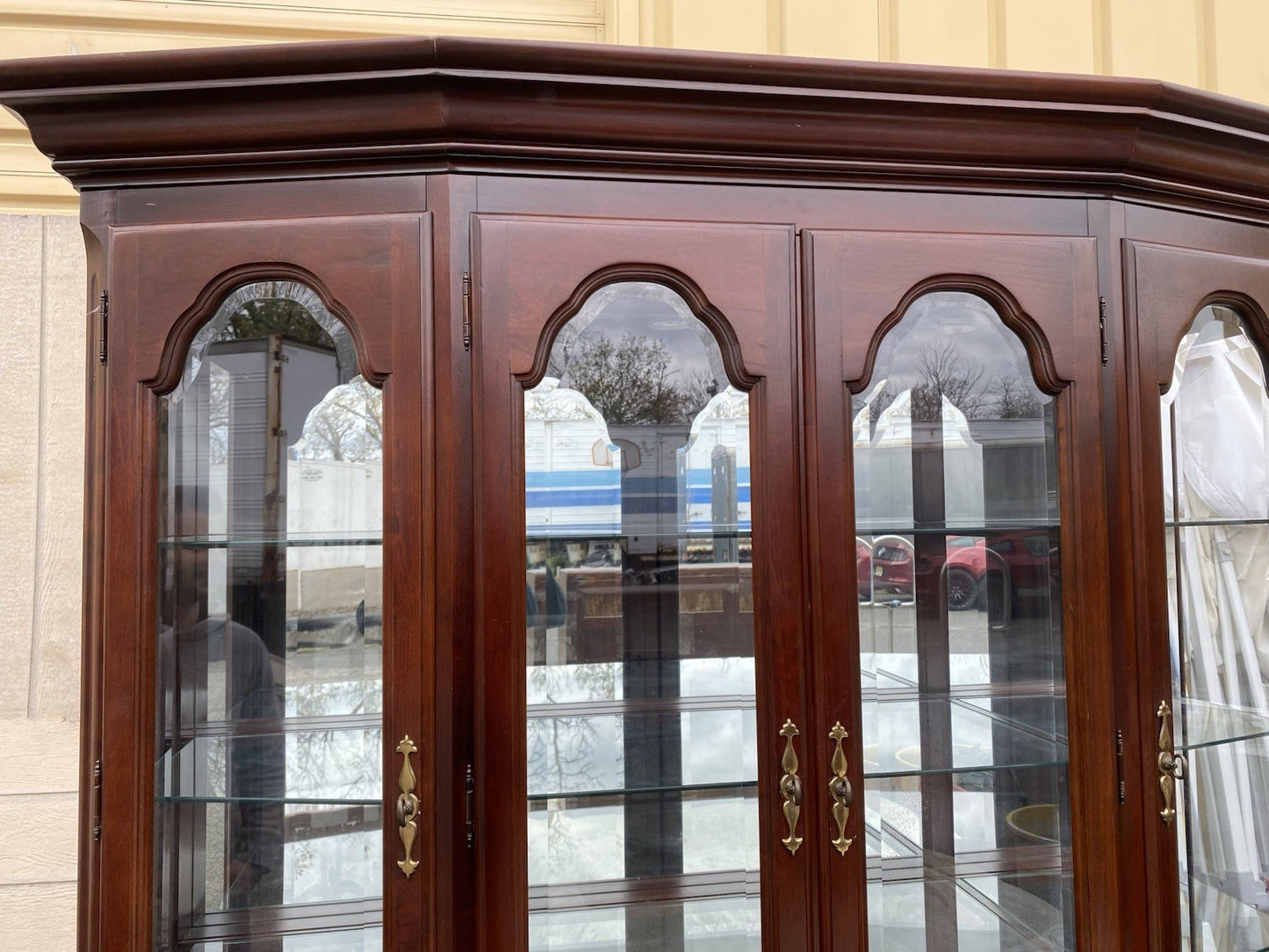 66603   Cherry SUMTER Furniture  2 pc. China Cabinet Curio Breakfront