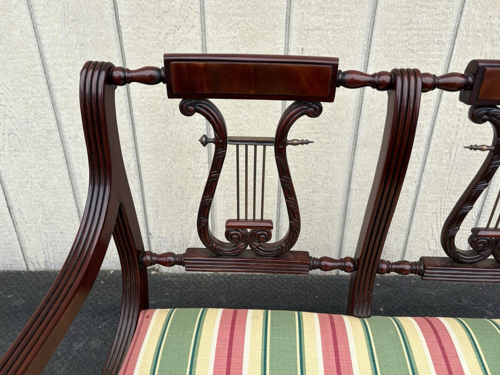 66826  Mahogany Settee Loveseat  Couch Chair