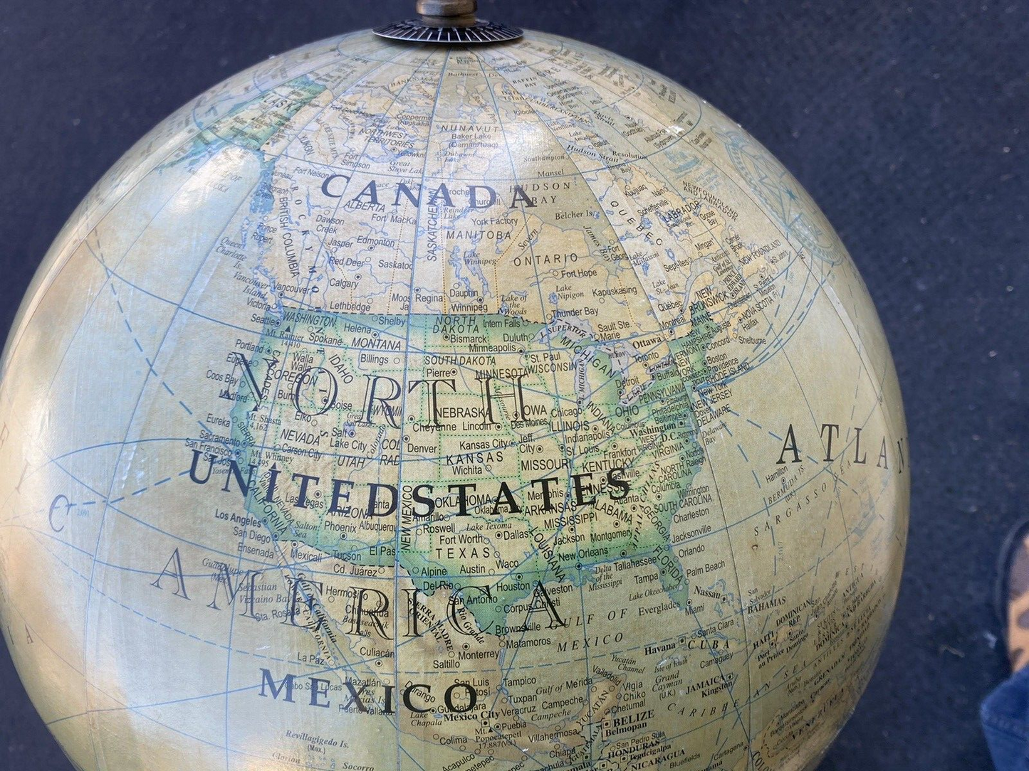 65159 Rare MARITIME 15" Globe