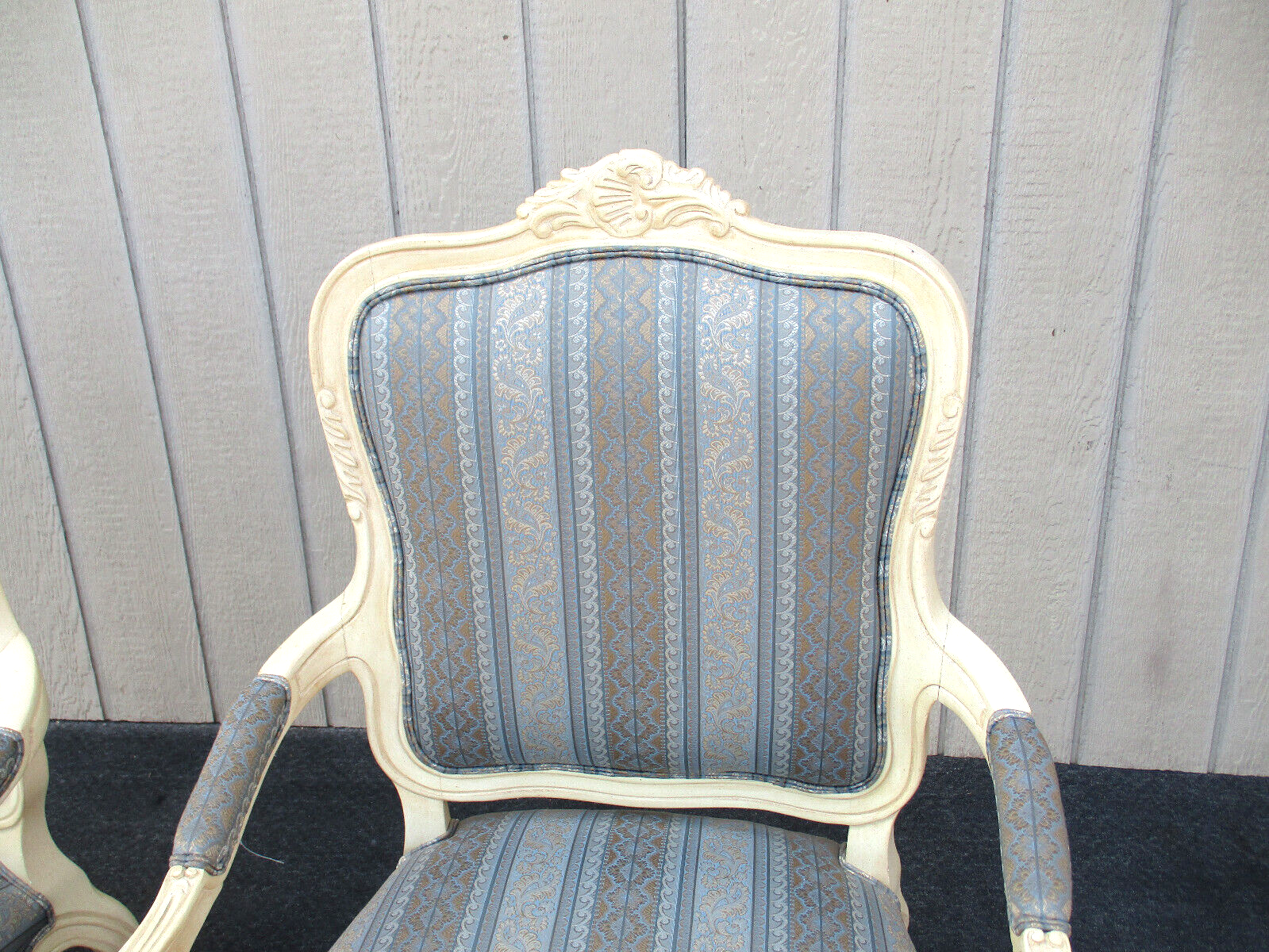 63502  Pair ETHAN ALLEN Bergere Armchair Chairs