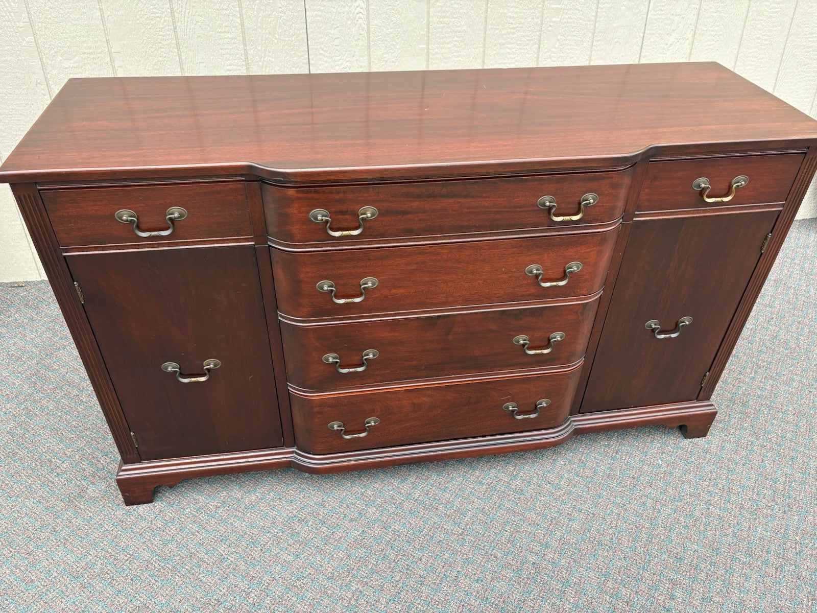 67123 Solid Mahogany Buffet Sideboard Server Cabinet