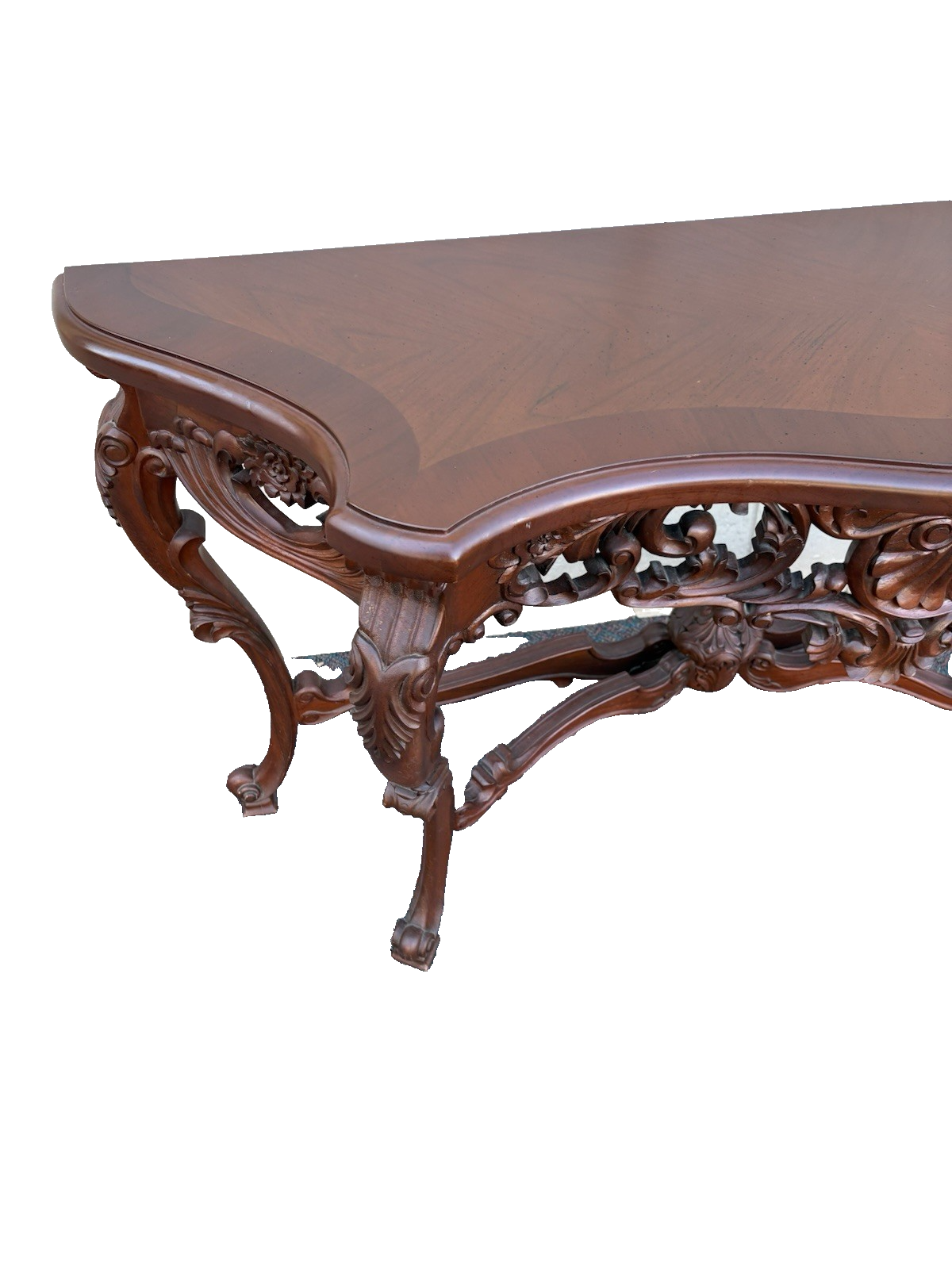 67015 Banded Mahogany Hand made Console Table Sideboard Server