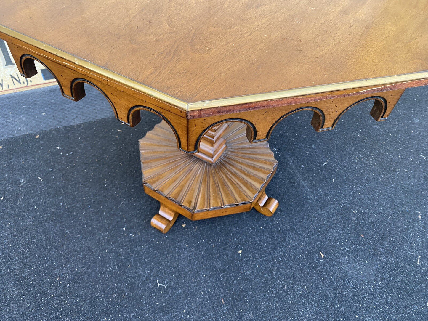 66214   Decorator Hex Lamp Table Stand