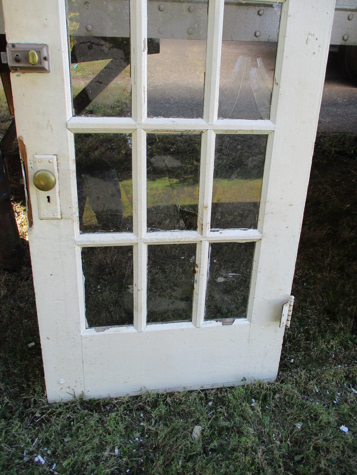 Door 02:     Antique Victorian Solid Wood Door  32 1/4" W  x 80"H