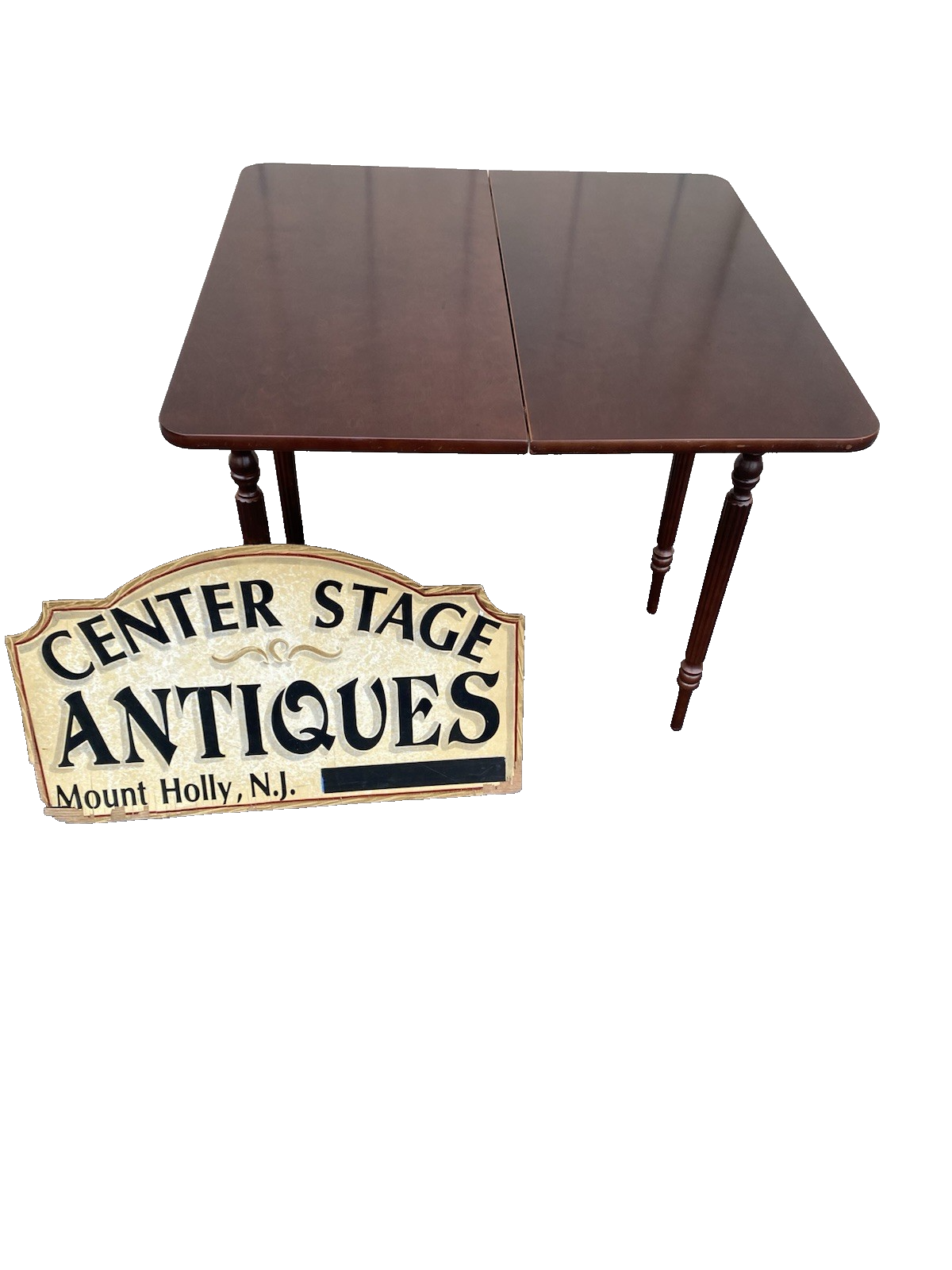 66470 BOMBAY Furniture Mahogany Flip Top Game Table Stand