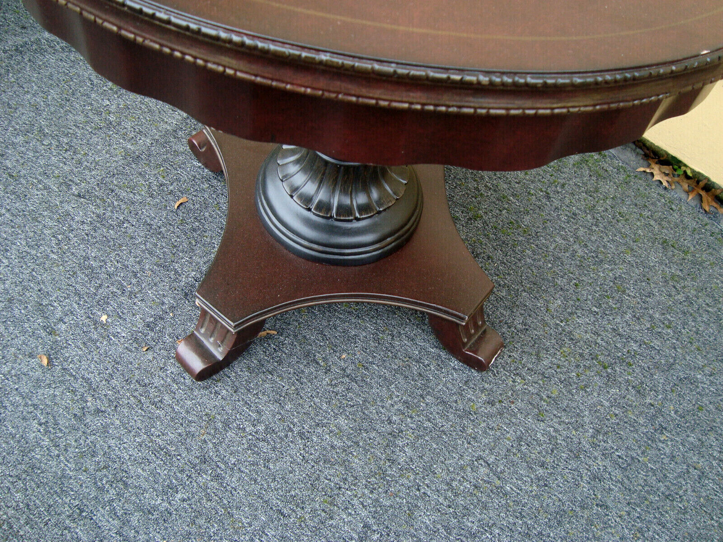 60425  Glass Top Lamp Table Nightstand Stand