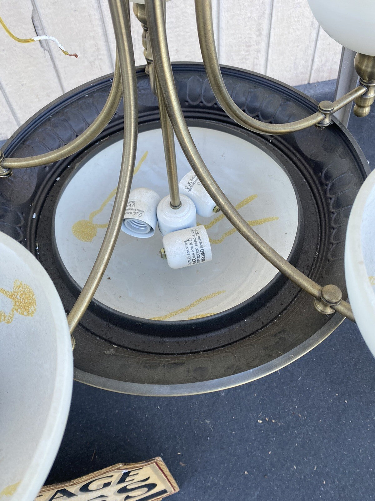 66031   Modern Decorator Hanging Light Fixture Chandelier.