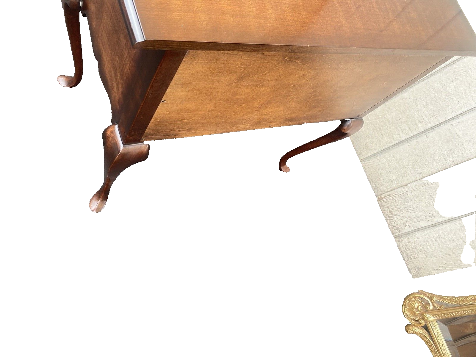 65740 Mahogany Queen Anne Low Boy Dresser Chest