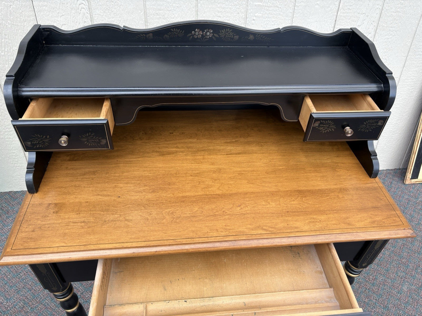 67129 ETHAN ALLEN Office Stenciled Office Desk