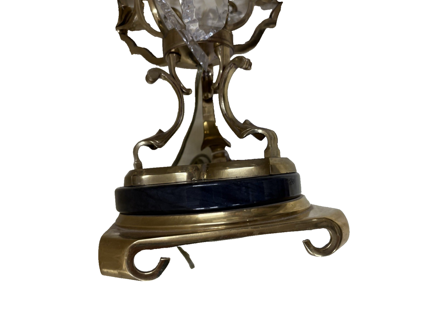 66111  Bronze and Prism Table Lamp