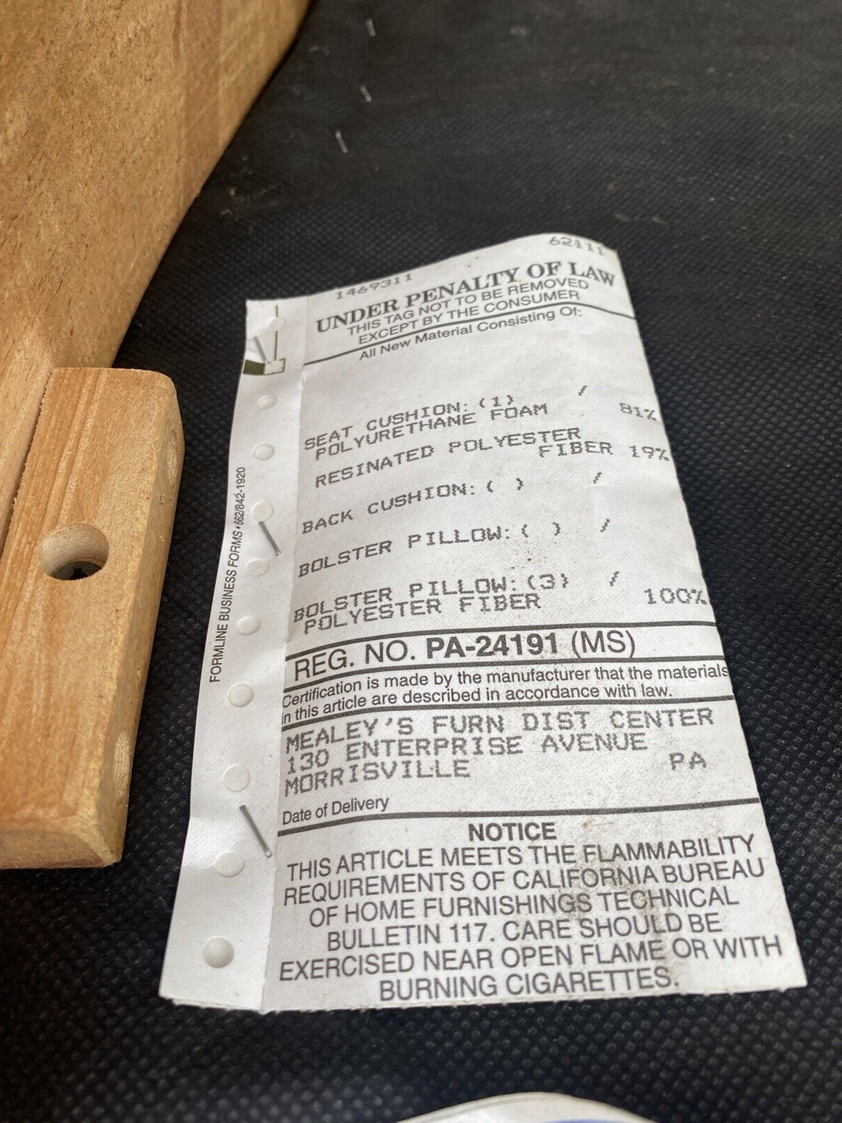 65401   Mealeys Furniture French Country Bergere Armchair w/ Stool