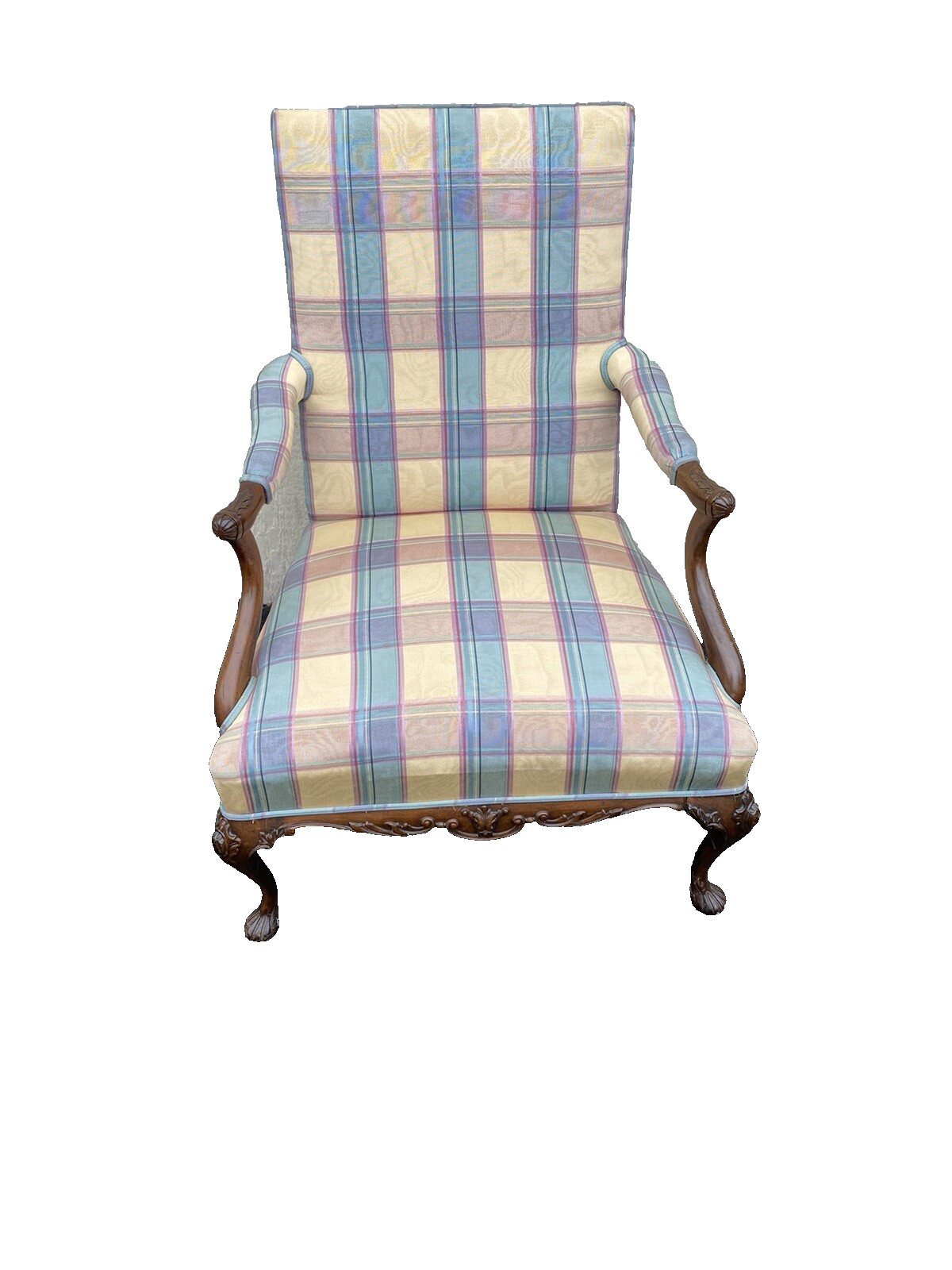 65907 Pair French Country Bergere Armchair Chair