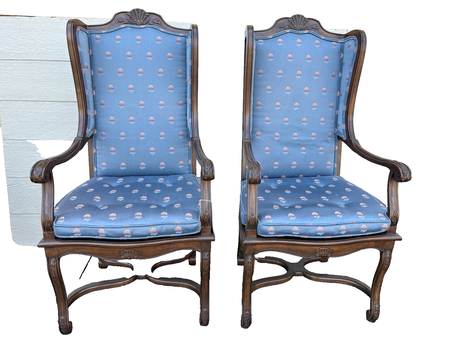 65310 Pair Quality  Decorator Bergere Armchair Chair s