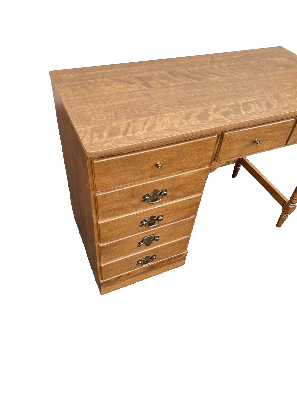 66124 ETHAN ALLEN Desk w/ Bookcase Top