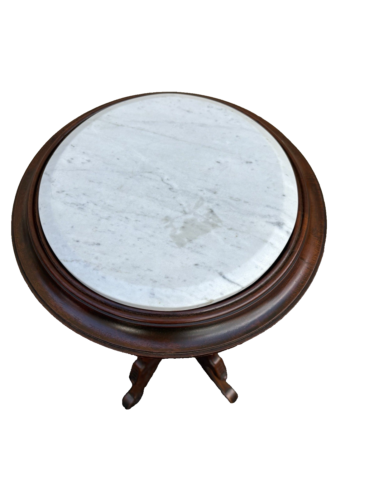 66665  Antique Victorian Marble Top Lamp Table