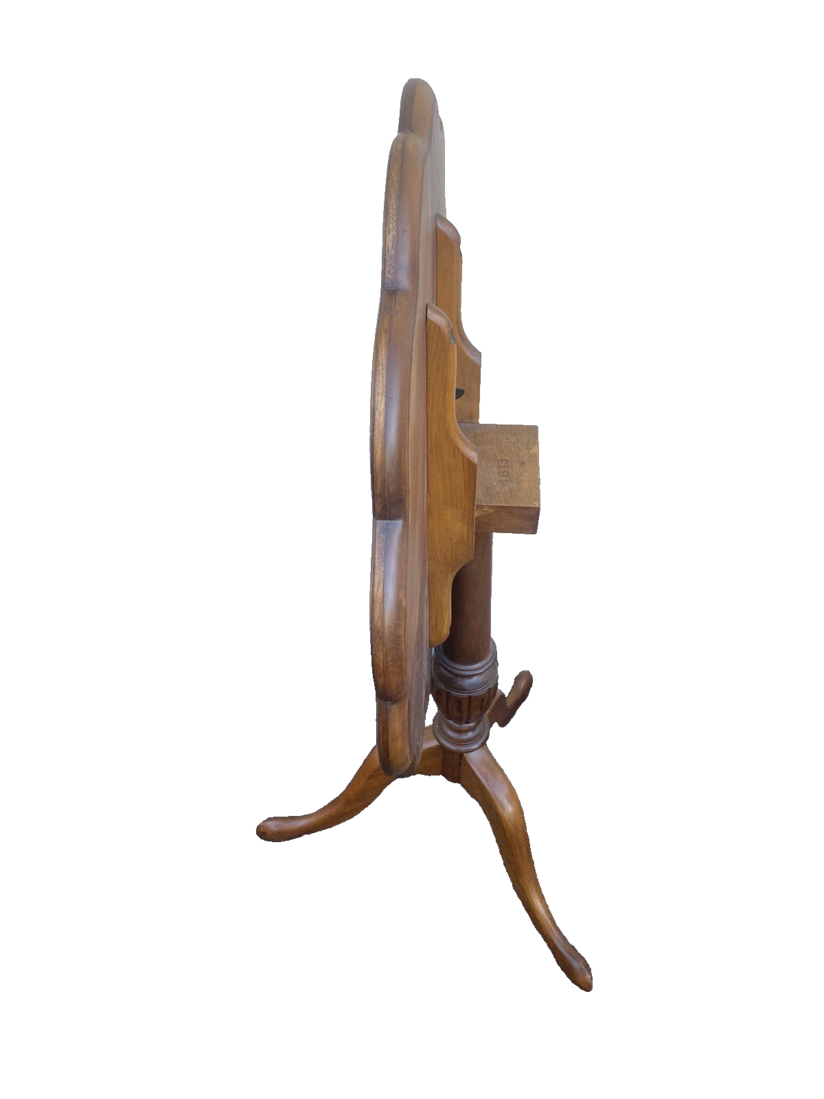 65002   Flame Mahogany Tilt Top Lamp Table Stand