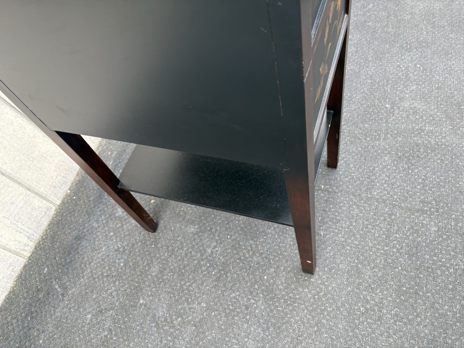 66834  Decorator Black Lamp Table Stand