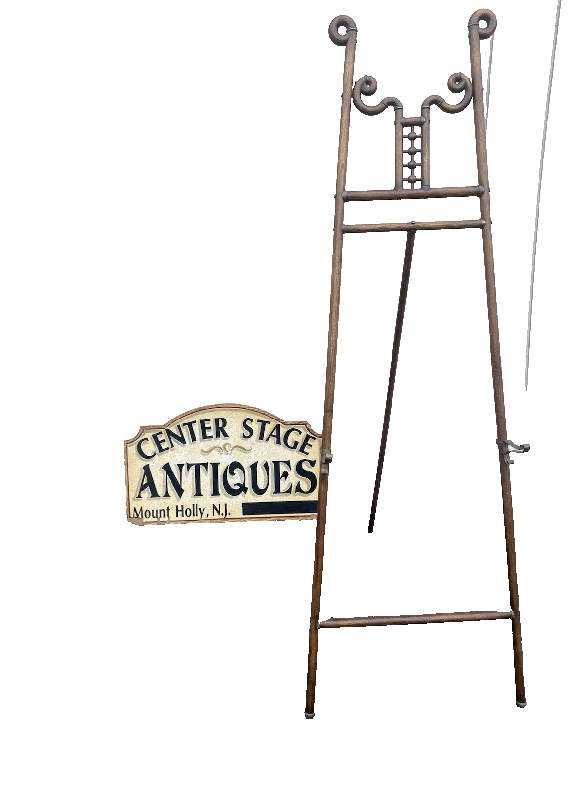 66382 Antique Victorian Oak Easel