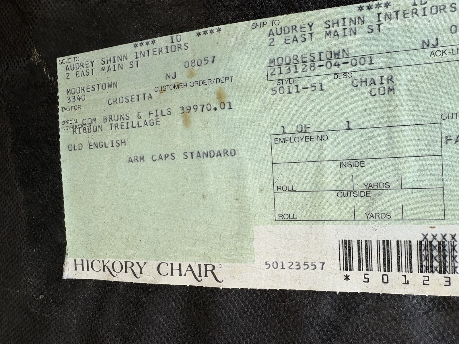 66836 HICKORY CHAIR Victorian Style Armchair Chair