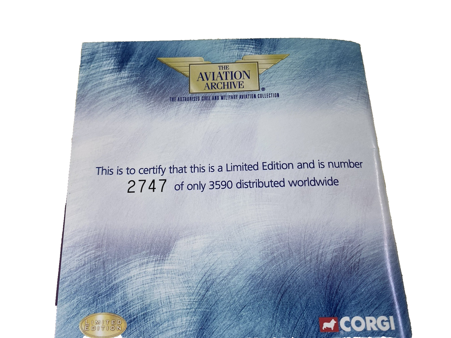 ES 207 Corgi Aviation Diecast Limited Edition  Junkers Airplane Plane