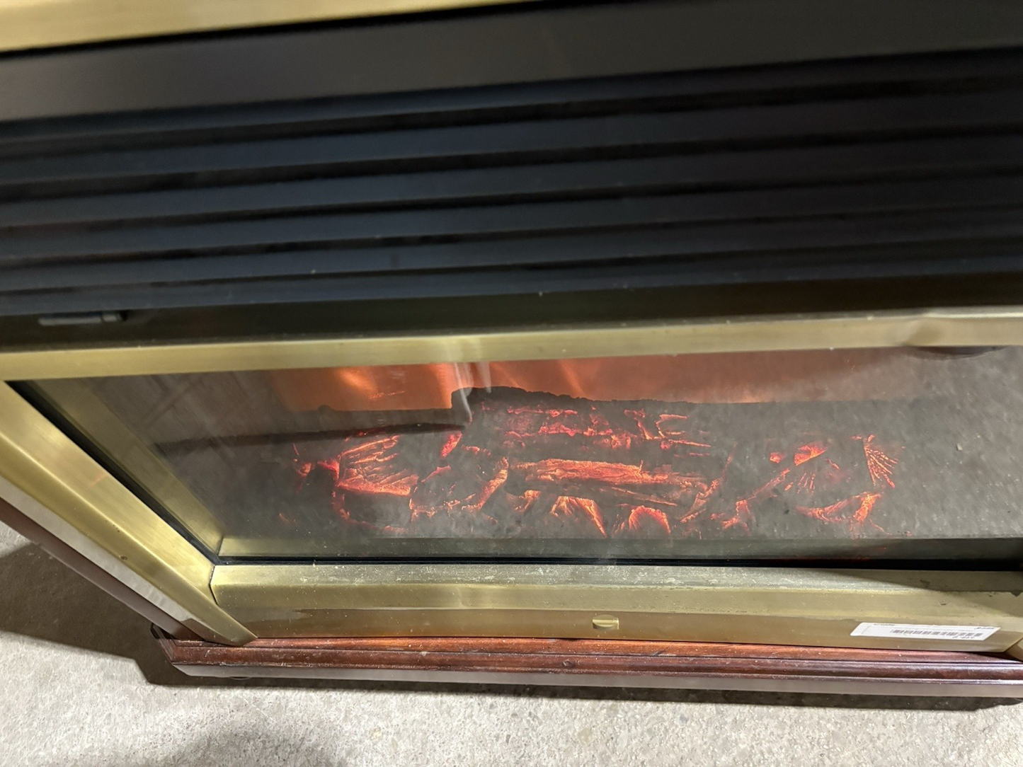 66921 Mahogany WORKING Electric Fireplace Mantle