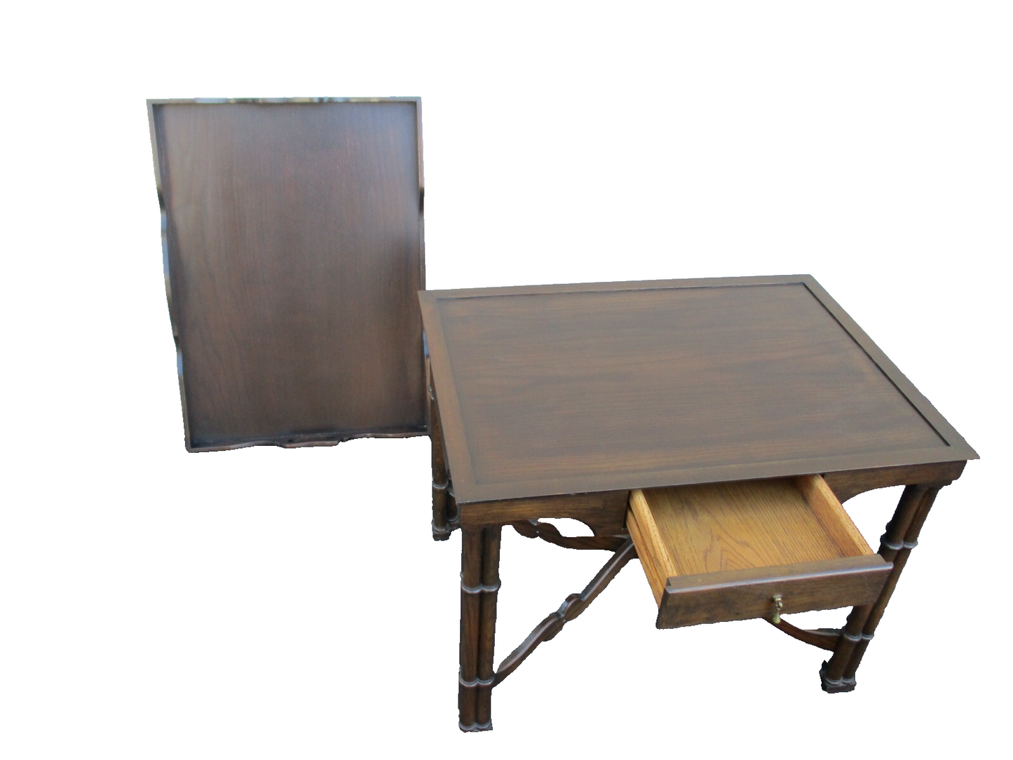 63837 Oak Tray Top Coffee Table Stand