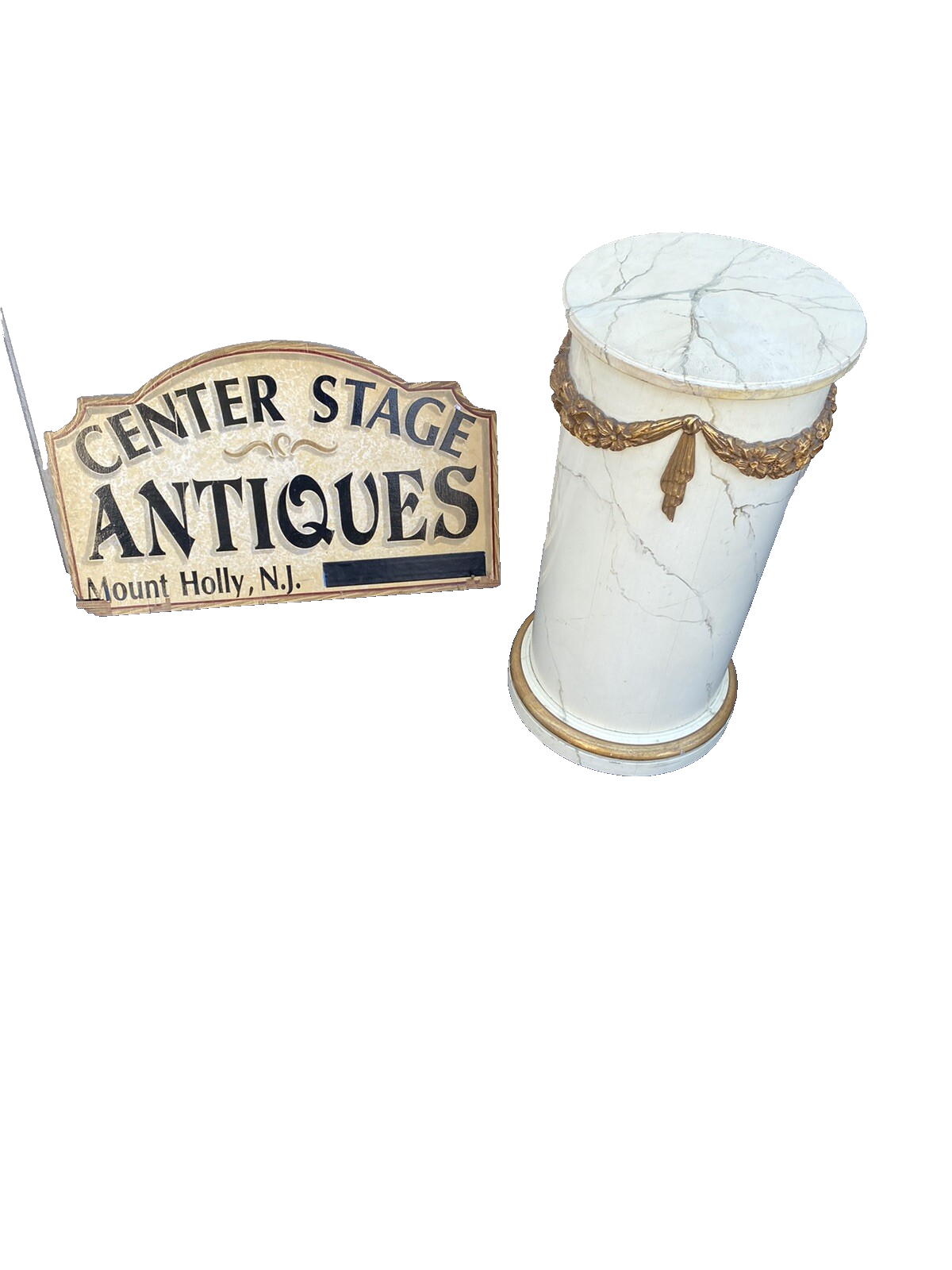 65967 Decorator WOOD Plant Pedestal Stand