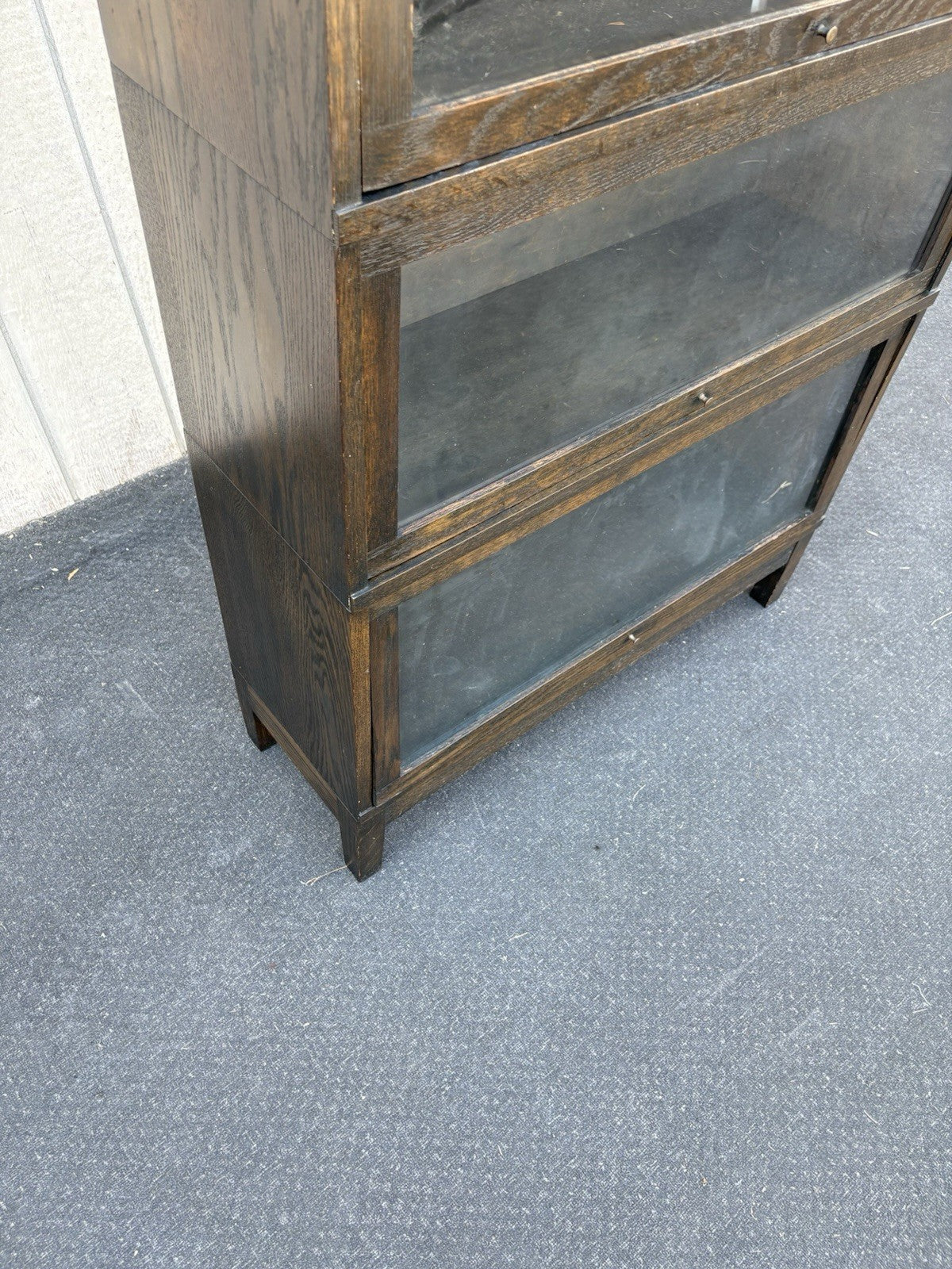 66879 Mission Style 4 section Oak Stacker Stacking Bookcase.