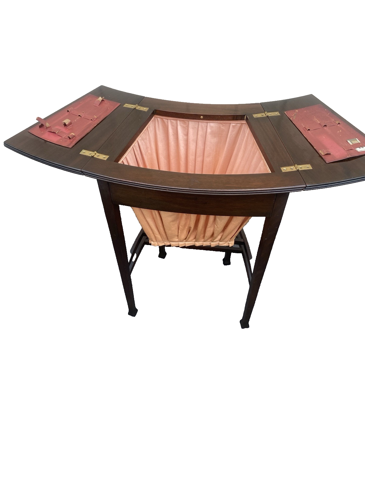 66420 Mahogany Victorian Sewing Stand Table