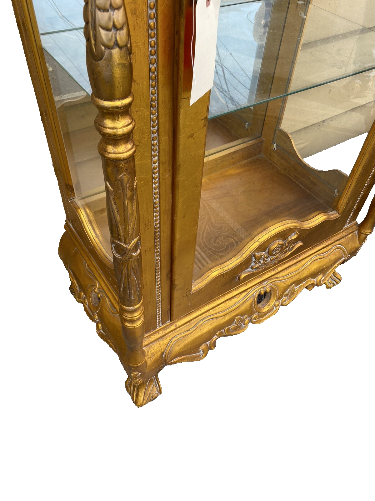 63331  Gold Decorator Curio China cabinet Bookcase
