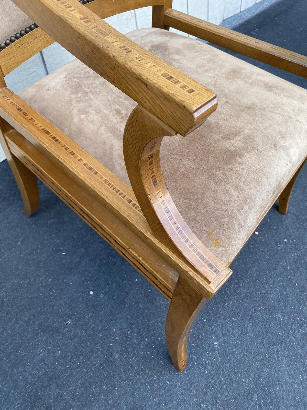 66102 INLAID Custom Hand Made KREISS COLLECTION Armchair Chair