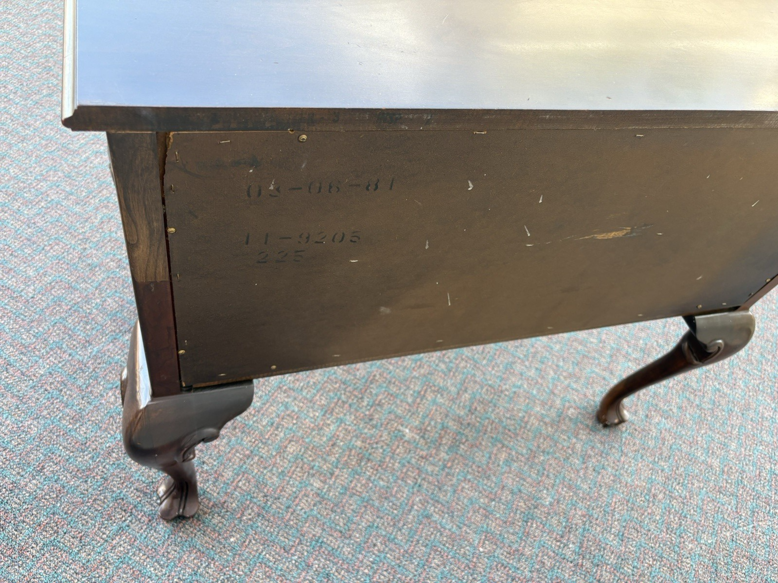 66716 Ethan Allen Mahogany Low Boy Dresser Chest