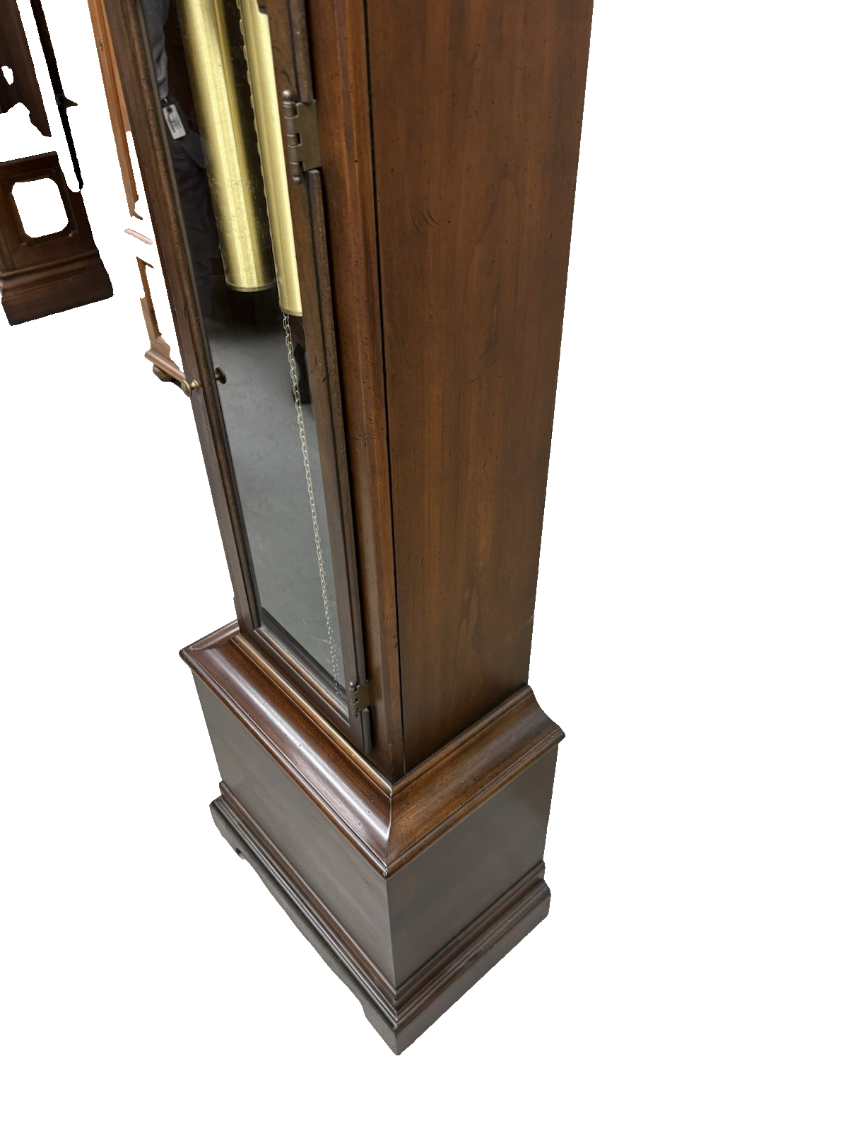 57046 TREND Mahogany Grandfather Clock Good Working Condition.