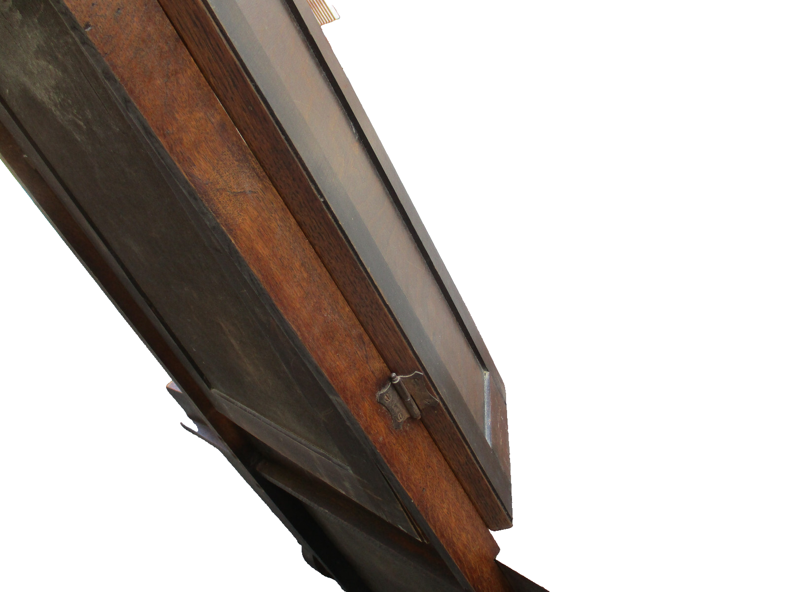 64242 Oak Vanity Desk with Tri-fold Mirrors