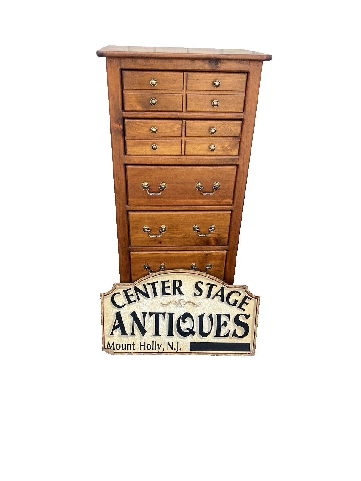 65846 Pine Lingerie High Chest Dresser