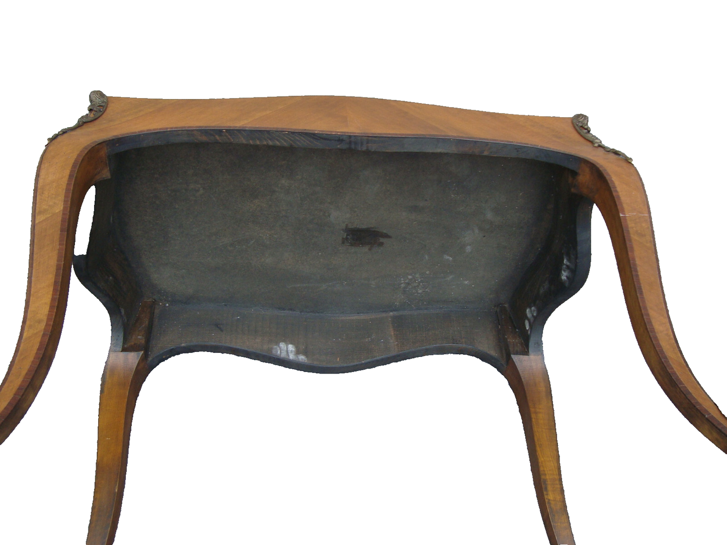 61457 Louis XV Satinwood Inlaid  Lamp Table w/ Bronze Ormalu Custom Hand Made