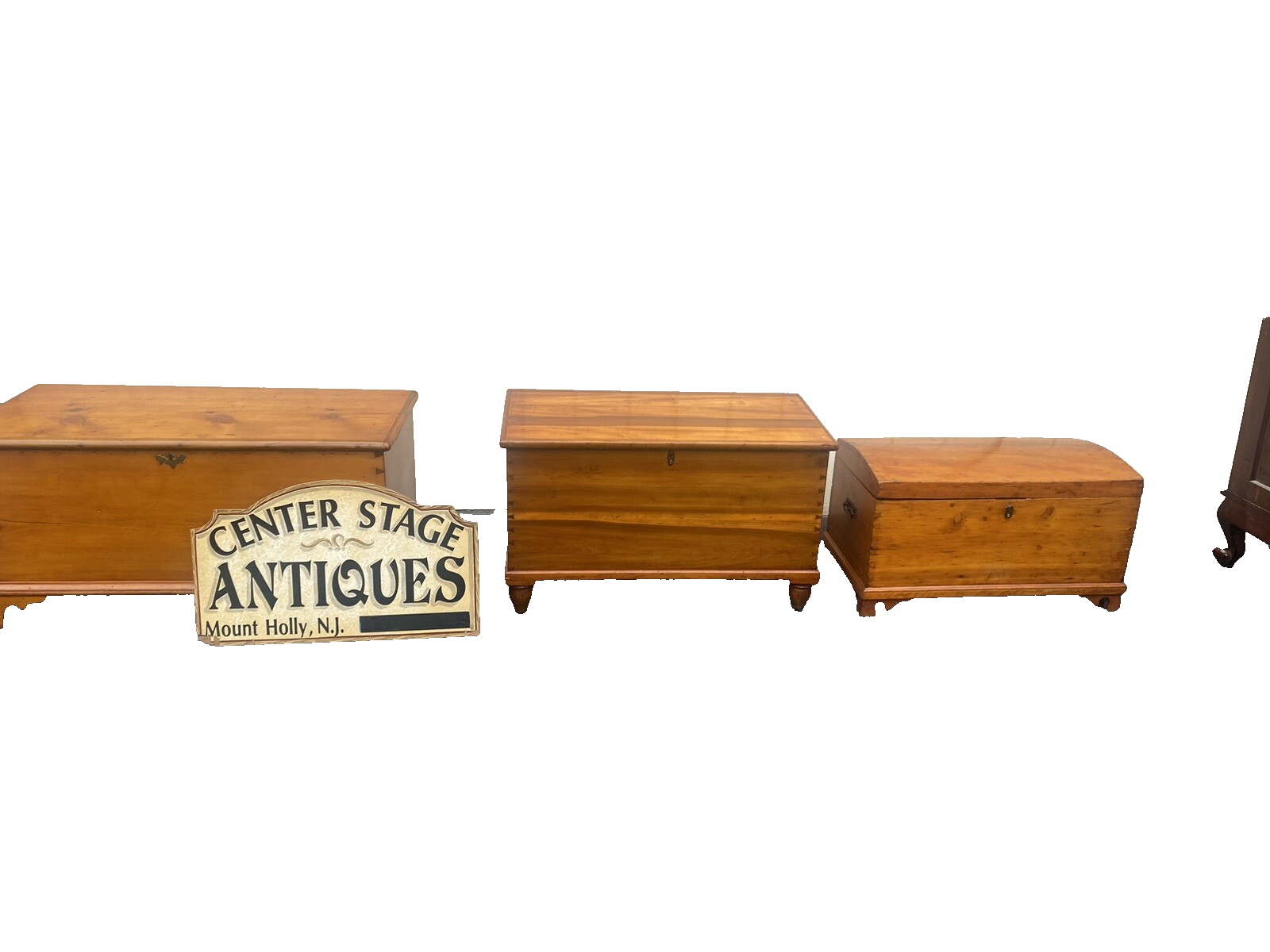 65436 Antique Primitive Blanket Storage Chest