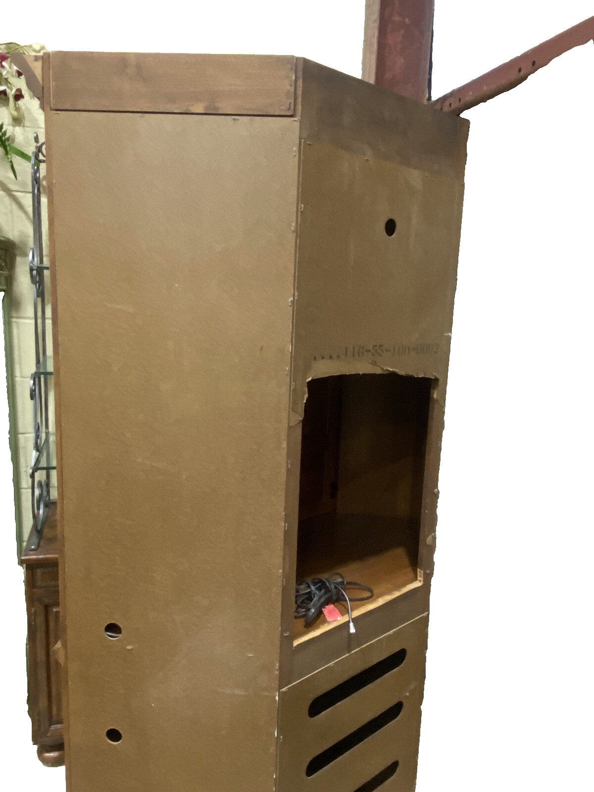 62857 Oak Corner Cabinet Television Stand Entertainment Cabinet